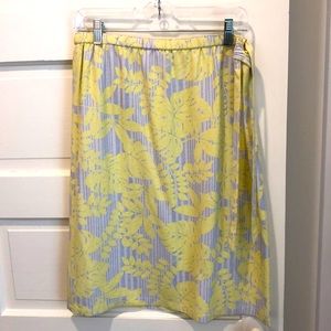 Tommy Bahama tropical floral 100% silk skirt med